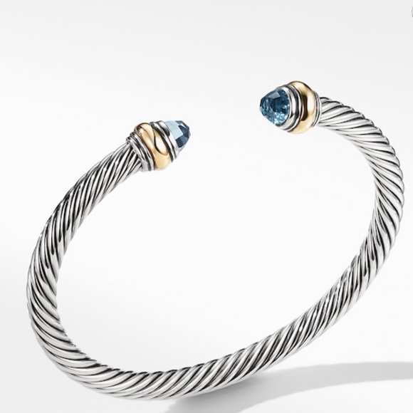 David Yurman Jewelry - David Yurman Cable Classic Bracelet - Blue Topaz